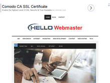 Tablet Screenshot of hellowebmaster.com